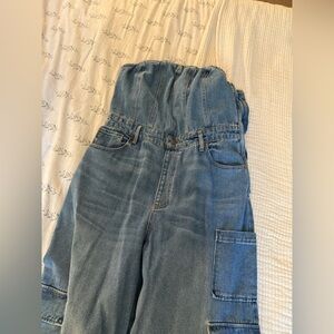 Wild Fable Blue Denim Overall Jumpsuit